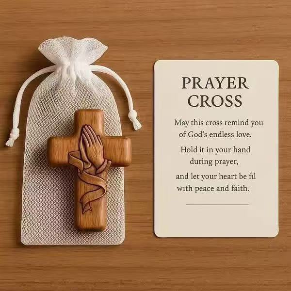 Comforting Wooden Prayer Cross