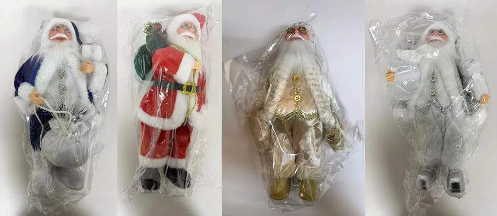 Deluxe Standing Santa Claus Figurines